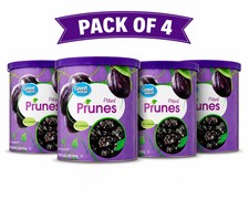 Great Value Unsweetened Prunes 16 oz Canister 4 Pack Bulk Dried Fruit picture