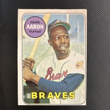 1969 Topps - Hank Aaron #100 VG picture
