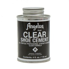 ANGELUS Clear Shoe Cement All Purpose Glue for Shoe Repair 4 oz picture