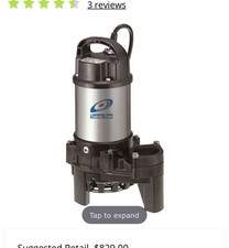 Tsurumi 3PN Waterfall/Pond Pump 3600 GPH 115V Corded Corrosion Resistant picture