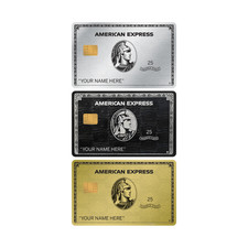 Custom AMEX Card Skin (3-Pack) Gold, Platinum, Black | Personalized Name S-Chip picture