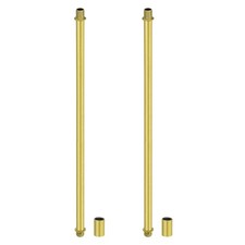 2 Set Sand Gold Straight Pipe Lamp Stems Rod Kit M10 300mm Rod with Nut picture