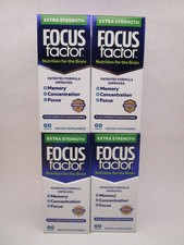 4 x Focus Factor Extra Strength Multivitamin Brain Health 60 Count Bottle 2/28 picture