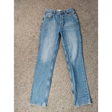 Reformation Cynthia High Rise Straight Leg Jeans 27 Blue Women Denim Button Fly picture