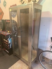 Vintage Mid-Century Hospital /Medical Cabinet - Steel and Glass picture