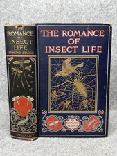 1906 The Romance of Insect Life Edmund Selous Illustrated Decorative Hardcover picture