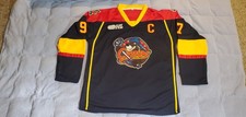 Connor McDavid #97 Erie Otters OHL CHL Navy Blue Hockey Jersey XL / Extra Large picture