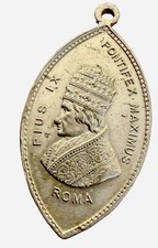 Antique Vatican Devotional Medal Pope Pius IX Martyrs Of Gorkum 1860-1880 picture