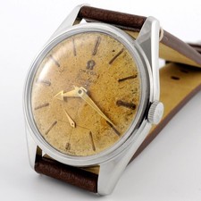 NO TARIFFS SPECIAL OMEGA RANCHERO 2990 MANUAL WIND WATCH VINTAGE TROPICAL DIAL picture