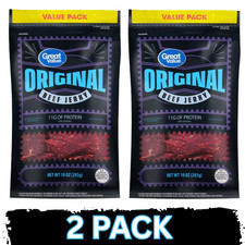 (2 PACK) Great Value Original Beef Jerky Value Pack, 10 oz. picture