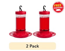 2 pack First Nature Hummingbird Feeder, 16 oz, Red, Plastic picture