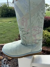 RARE VIP Limited Edition Miami South Beach UGG Boots Swarovski Size 8 - 1 of 100 picture