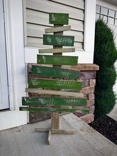 Recycled Wood Trees with Stands picture