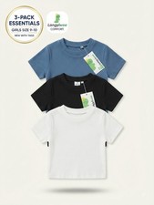 3 Girls Langyiwee Short Sleeve Shirts - Size 9-10 - New With Tags picture