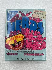 Vintage SEALED 1989 Willy Wonka NERDS Candy Golden Ticket Adventure Sweepstakes picture