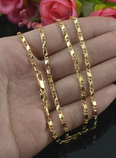 Exquisite Fashion 18K Gold Filled Necklace For Women Men Size 16-30 Inch Jewelry picture