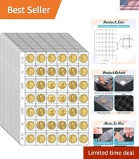 1260 Pockets Coin Collection Supplies Pages for Collectors, 30 Sheets Standard 9 picture