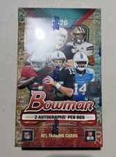 Topps Bowman 2026 NFL Football Sealed Hobby Box | 2 Autographs Per Box picture