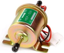 Pressure Electric Fuel Pump Inline Low 12V HEP-02A Universal 4-7 PSI Gas Diesel picture