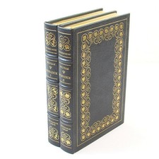 Moby Dick Herman Melville (2-Vol. Set) Franklin Library Great Books 1980 Leather picture