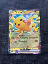 Pikachu ex - Double Rare - 053/128 - ME: 30th Celebration (30C) - Near Mint picture