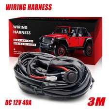 Wiring Harness Kit 40A 12V Switch Power On/Off Relay Fuse For LED Fog Light Bar picture