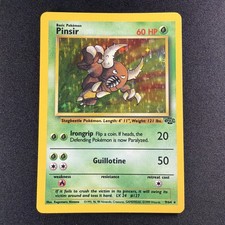 Pokémon TCG Pinsir Jungle 9/64 Holo Rare Unlimited 1999 English picture