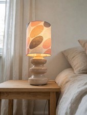 Vintage Royal Doulton Sheerlite Table Lamp, Original 70s Shade + Bulb - UK Plug picture