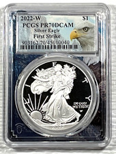 2022-W Proof $1 American Silver Eagle PCGS PR70DCAM First Strike Eagle Frame picture