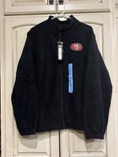 San Francisco 49ers Dunbrooke Full Zip Black Men's Fleece Jacket - Multiple Size picture