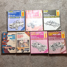 7 Vintage Shop Manual Chilton Haynes Automotive Repair Books picture