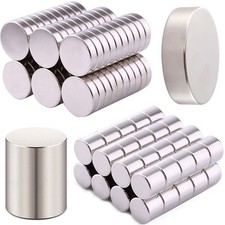 Small & Large Neodymium Magnets 1/2/3mm to 30mm Thick Round Rings Cylinder Discs picture