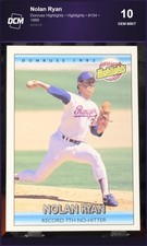 1989 Leaf Donruss Highlights Nolan Ryan #154 Texas Rangers DCM 10 picture
