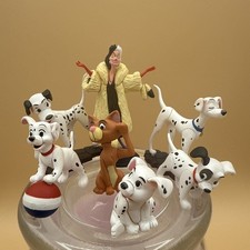 Complete Set Disney TOMY Choco Egg Japan 101 Dalmatians Cruella Mini Figure Toy picture