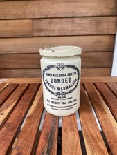 Vintage James Keiller & Son Ltd Dundee Orange Marmalade 16 oz Glass Jar w/Lid picture