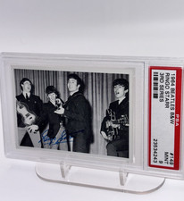 Topps 1964 THE BEATLES Card #149 3rd Series B&W Ringo Star PSA 9 picture