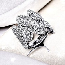 3.95ct GIA Marquise Diamond Ring 14K Gold Large Estate Statement picture