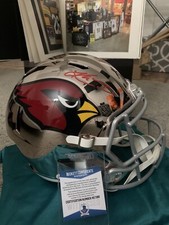 NFL LICENSE AUTOGRAPHED FULL SIZE REPLICA CHROME HELMET SIGNED BY KYLER MURRAY  picture