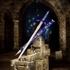 HANDMADE LEGEND OF ZELDA REPLICA SKYWARD MASTER SWORD WITH SCABBARD COSPLAY SWOR picture