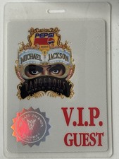 Michael Jackson Dangerous World Tour Pepsi VIP GUEST Backstage Pass picture