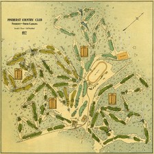 Pinehurst 1922 Golf Map Print – Donald Ross  Magnum Opus | Vintage Golf Poster picture