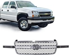 Chrome Grille Honeycomb Grill For 2003-2007 Silverado 1500 2500 3500 HD Pickup picture