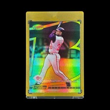 KEN GRIFFEY JR. GOLD REFRACTOR HOLO 2001 Bowman's Best Topps Fusion Card - Reds picture