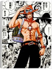 Portgas D Ace Manga. UV Color or Laser Engraved Zipper 4-9-12 Slot Binder picture