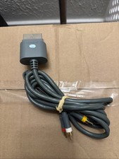 Genuine OEM Microsoft XBOX 360 Composite GREY AV Cable X810972-001 Tested picture