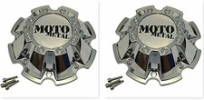 2 PACK 793CHROME Moto Metal Chrome Wheel Center Cap CAP M-793 picture