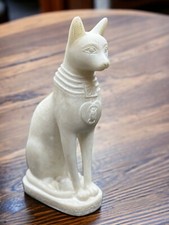 Ancient Egyptian Bastet Cat Goddess Statue Rare Antique Pharaonic Mythology BC picture