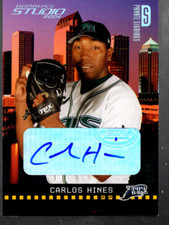 A8885- 2004 Studio Private Signings Silver #227 Carlos Hines Auto /100 - NM-MT picture