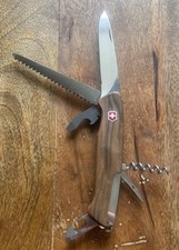 Victorinox Delemont Ranger Wood 55 Swiss Army Knife 130mm Folding Multi Tool picture