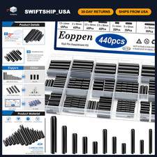 440Pcs Roll Pin Assortment Kit - Steel Split Expansion Pins, 13 Sizes for Repair picture